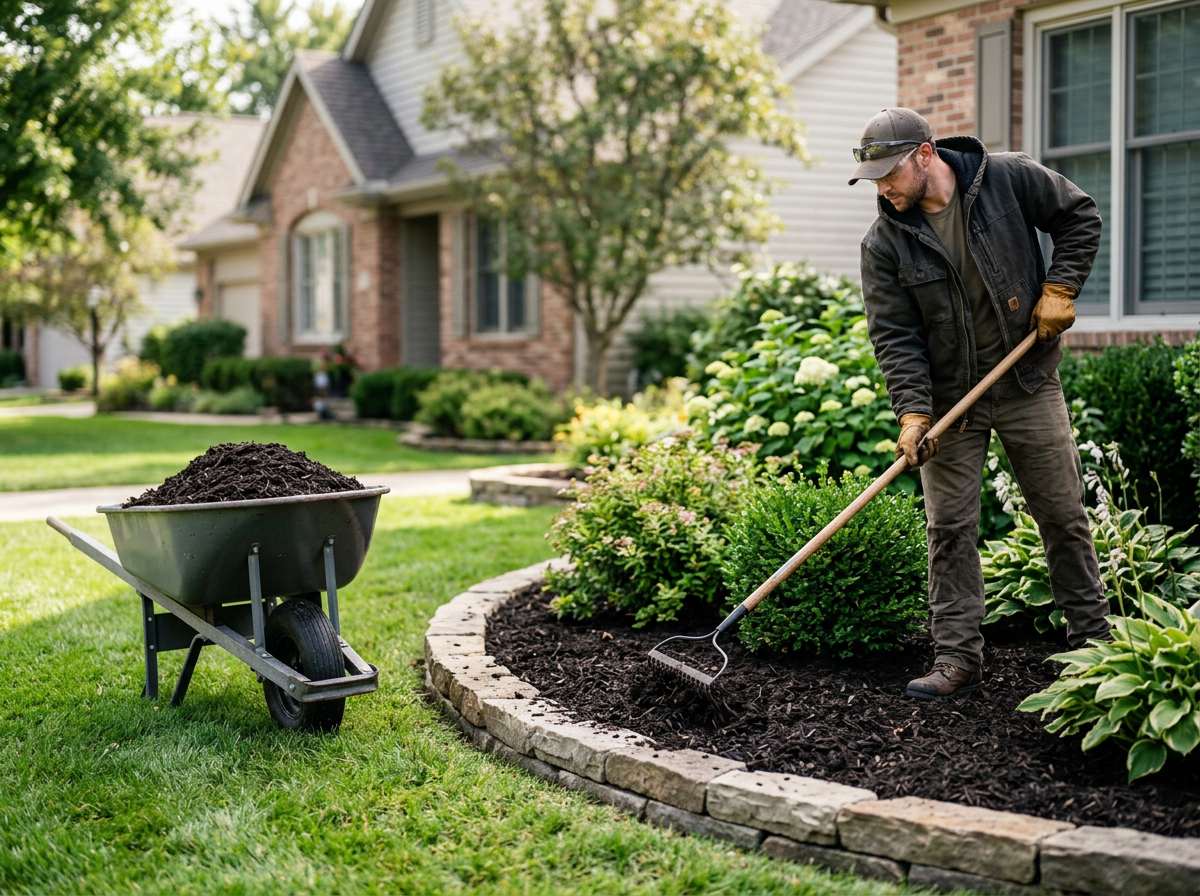Mulch Installation service by The Lawn Ranger in Rural Hall, NC